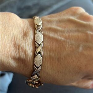 Sterling Silver Vintage Illustra 7.5 in. Milor Italy Xoxo Bracelet from QVC